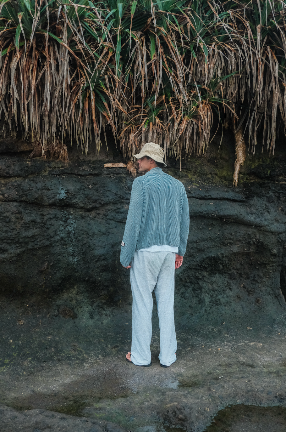 WORKSHOP TRACK KNIT - WASHED BLUE