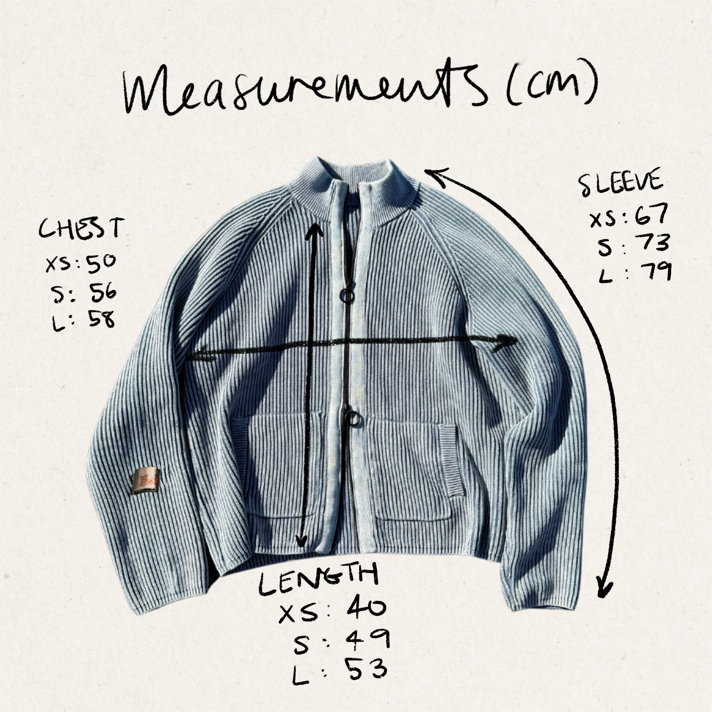 PRE-ORDER: WORKSHOP TRACK KNIT - WASHED BLUE