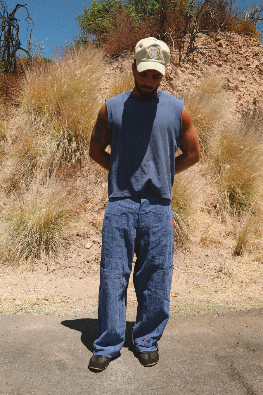 RAMIE WORKSHOP TROUSERS - BLUE