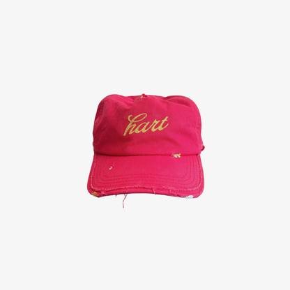 DISTRESSED HART HAT - RED