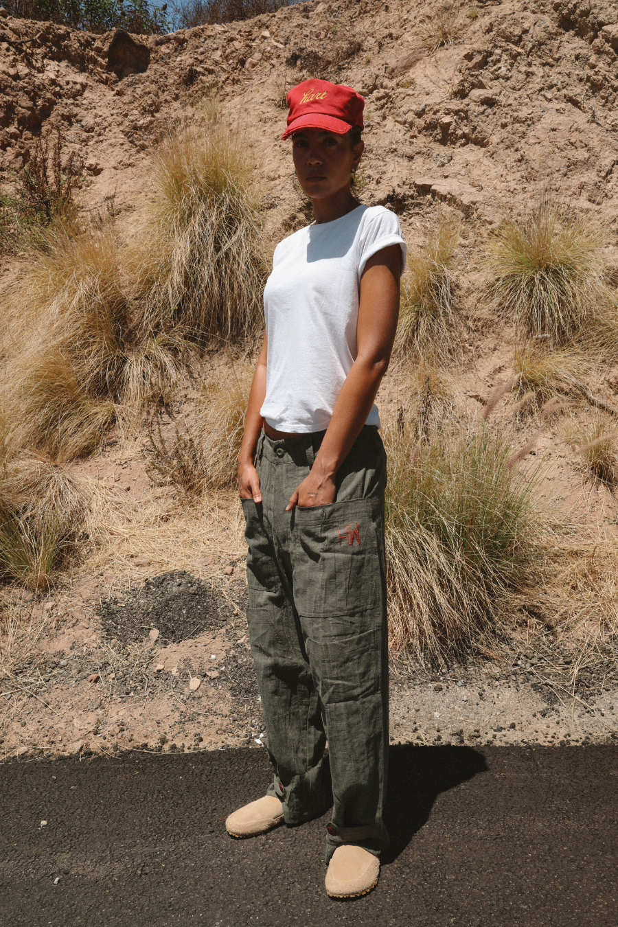 RAMIE WORKSHOP TROUSERS - GREEN
