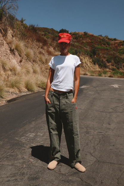 RAMIE WORKSHOP TROUSERS - GREEN