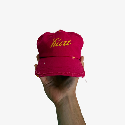 DISTRESSED HART HAT - RED