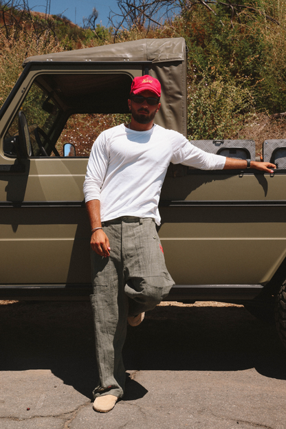 RAMIE WORKSHOP TROUSERS - GREEN