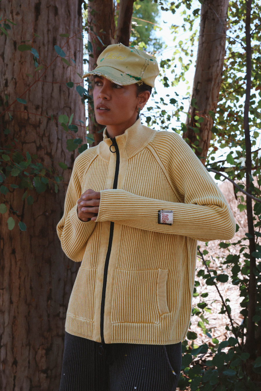 WORKSHOP ORGANIC COTTON TRACK KNIT - KILL BILL YELLOW