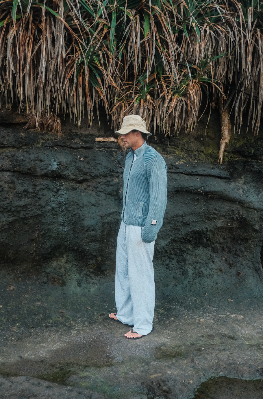 WORKSHOP TRACK KNIT - WASHED BLUE