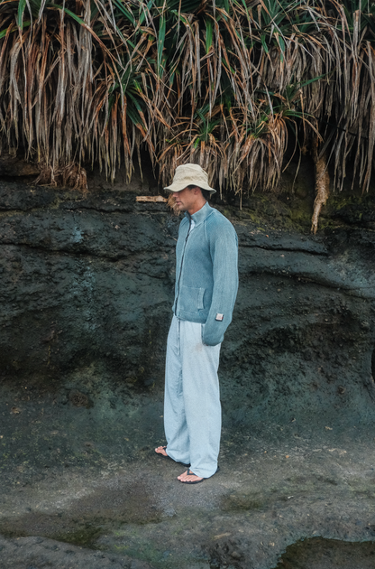 WORKSHOP TRACK KNIT - WASHED BLUE