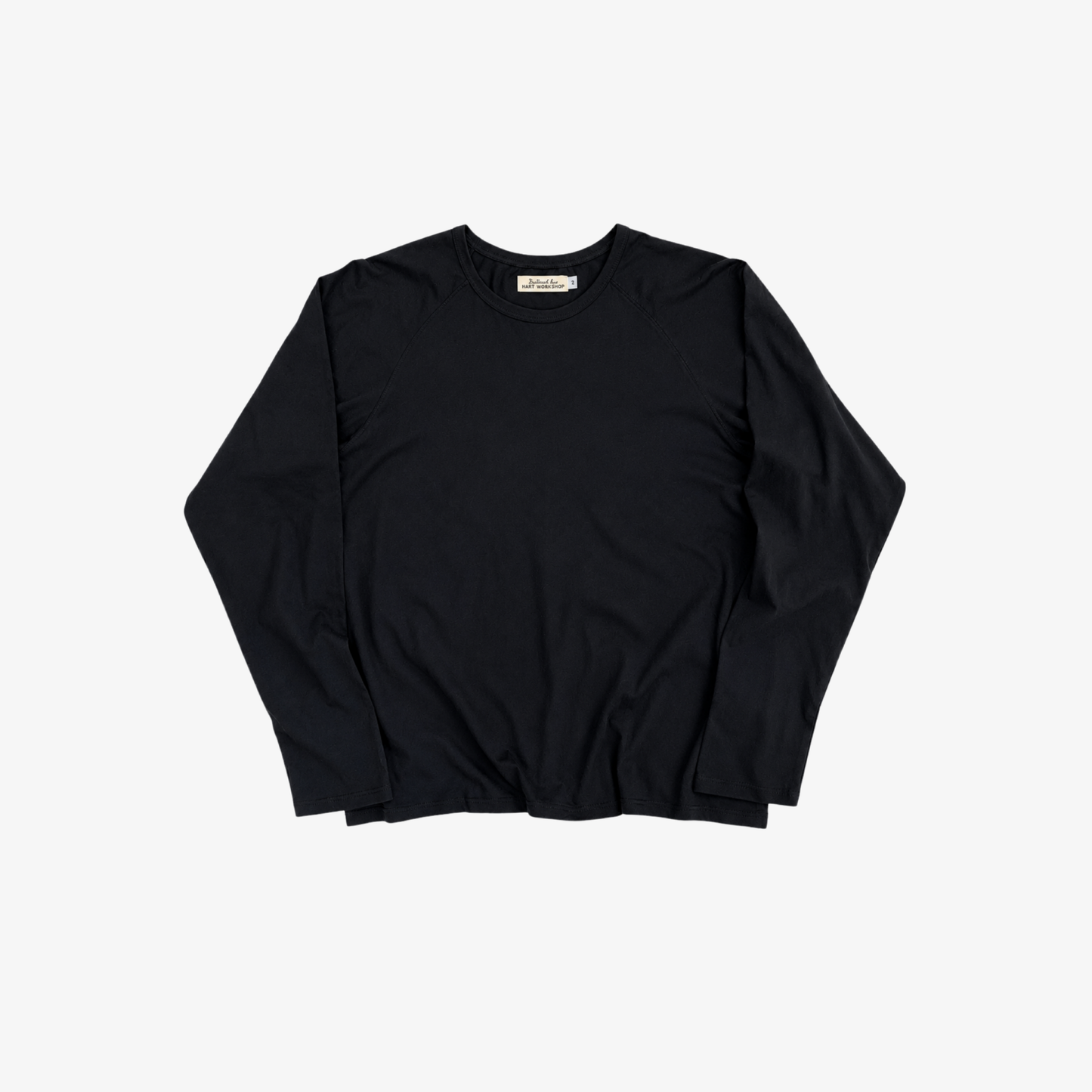 HW ORGANIC COTTON RAGLAN L/S TEE - BLACK