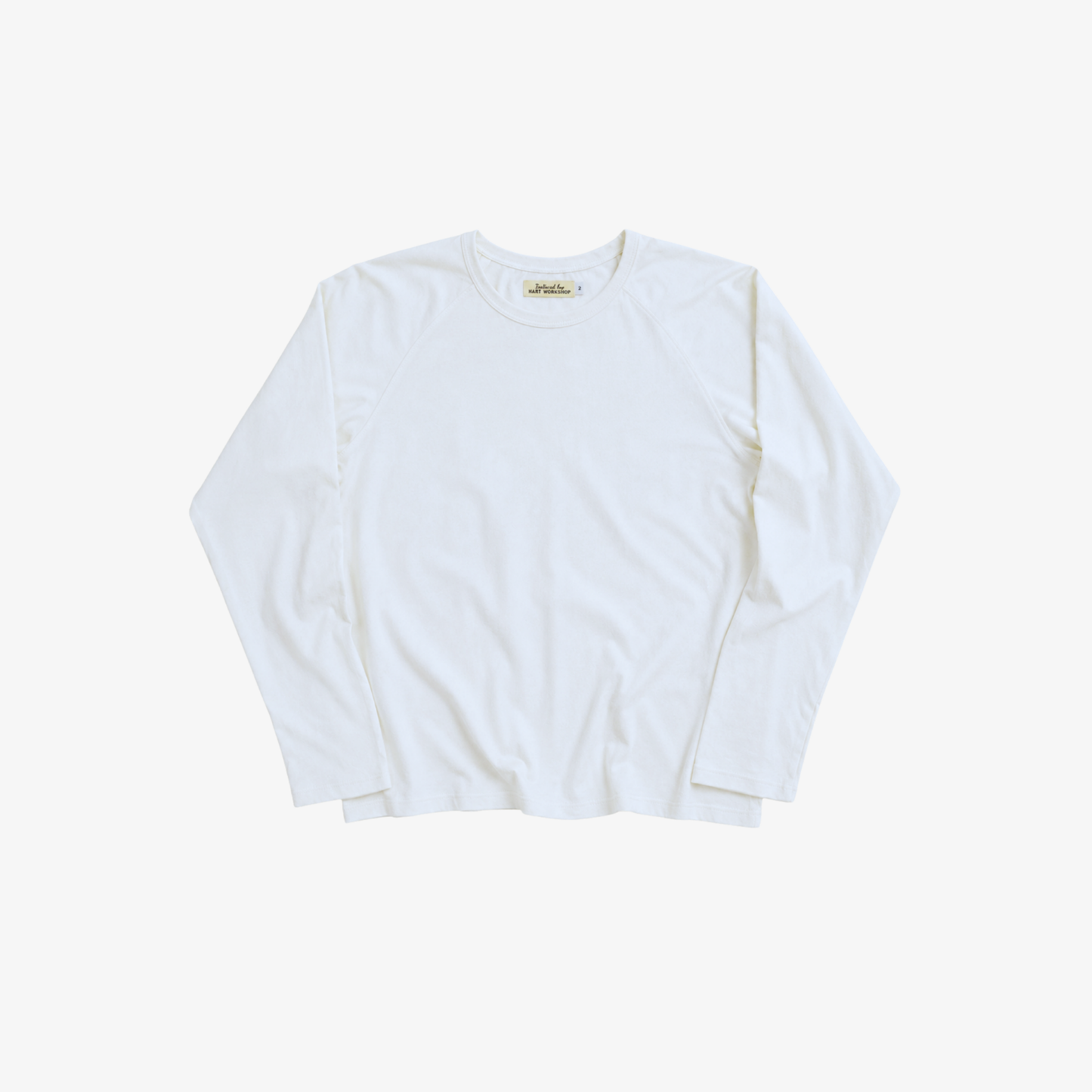 HW ORGANIC COTTON RAGLAN L/S TEE - WHITE