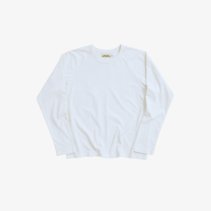 HW ORGANIC COTTON RAGLAN L/S TEE - WHITE