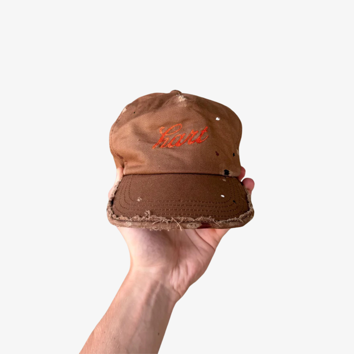 DISTRESSED HART HAT - BROWN
