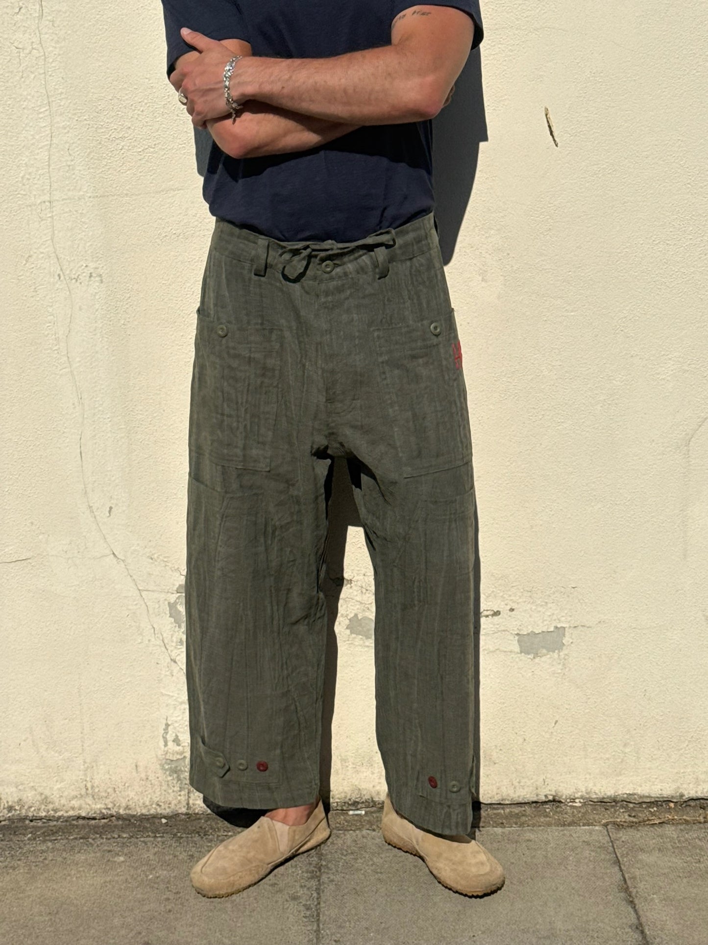 RAMIE WORKSHOP TROUSERS - GREEN