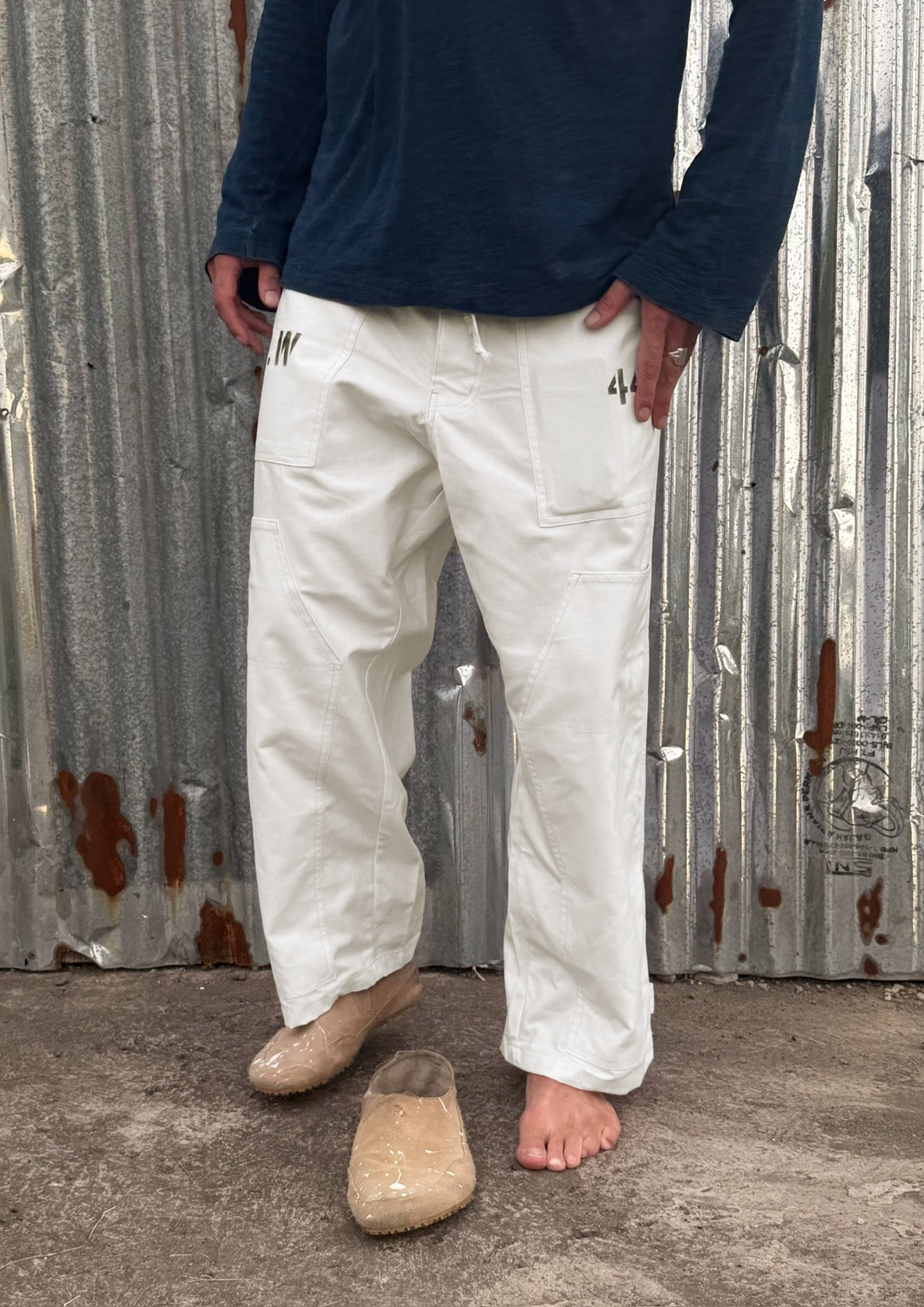 HW 44 TROUSERS - OFF WHITE