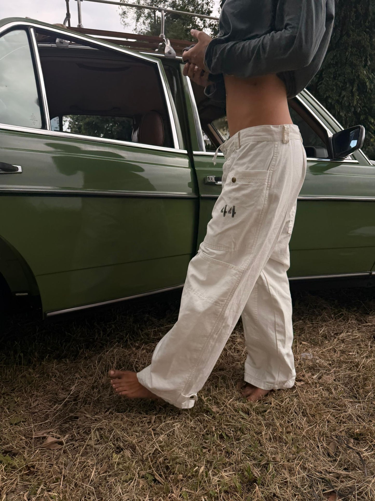 HW 44 TROUSERS - OFF WHITE
