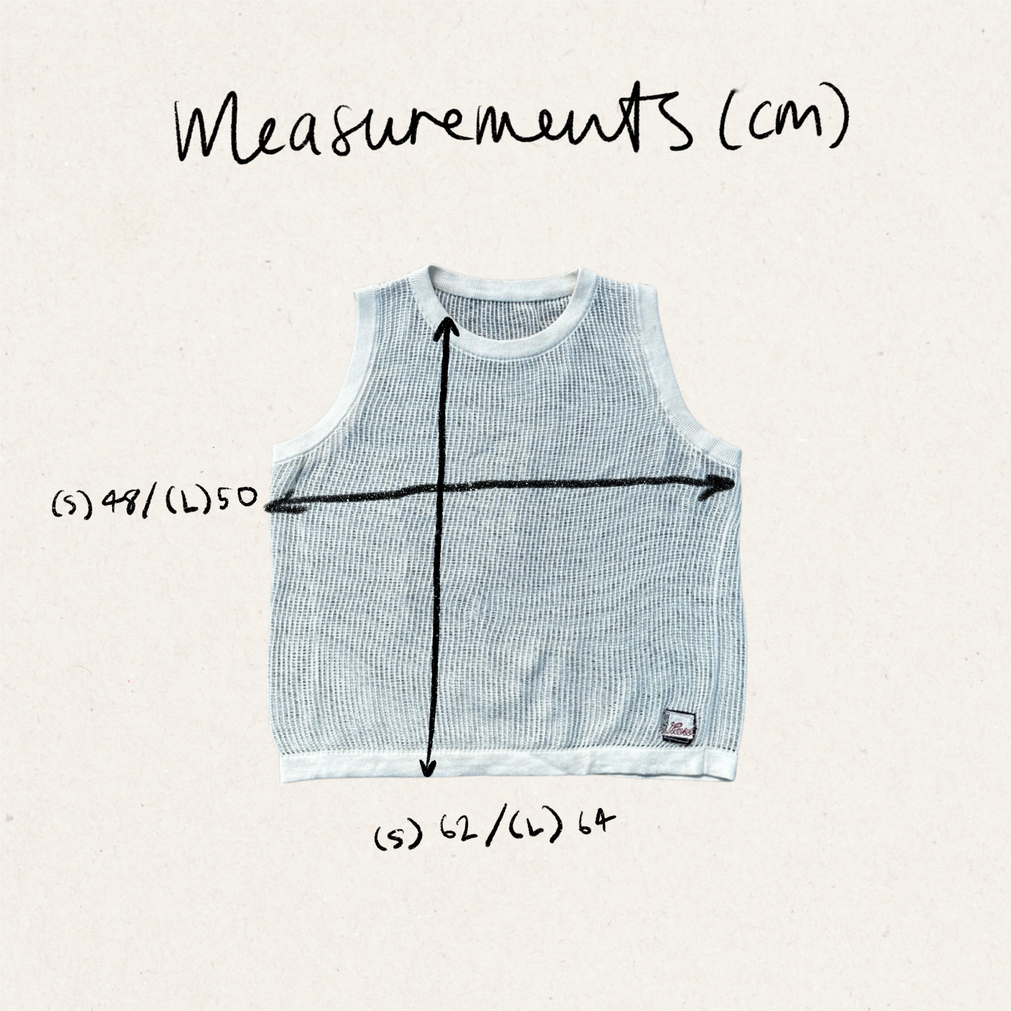 KNITTED MESH SINGLET