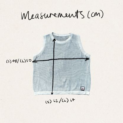 KNITTED MESH SINGLET