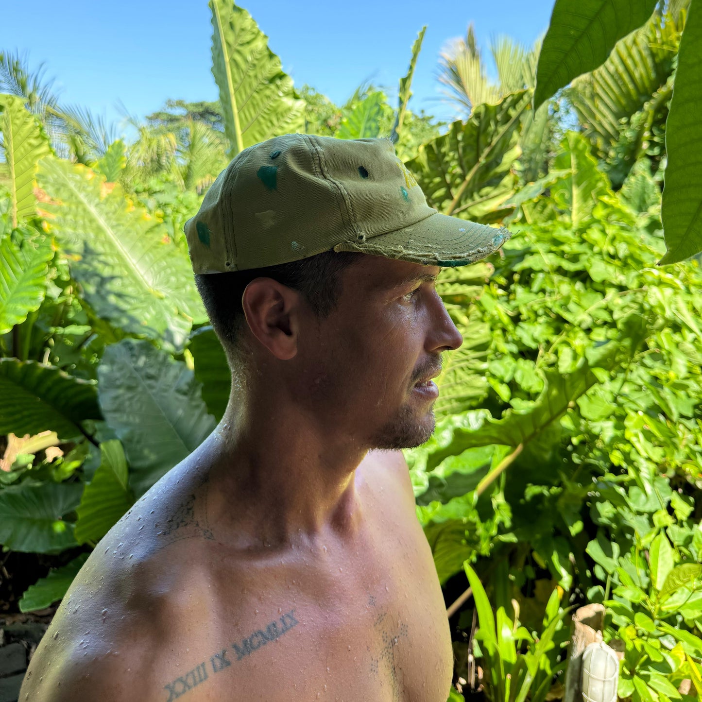 DISTRESSED HART HAT - GREEN