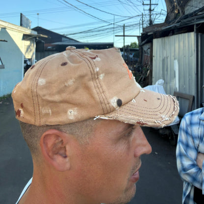 DISTRESSED HART HAT - BROWN