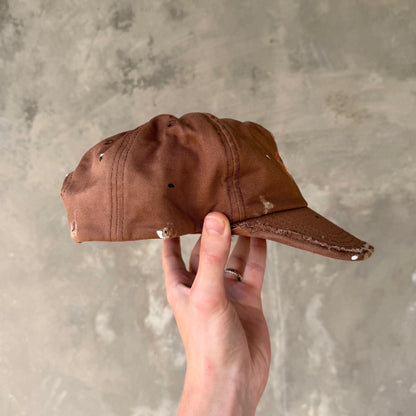 DISTRESSED HART HAT - BROWN