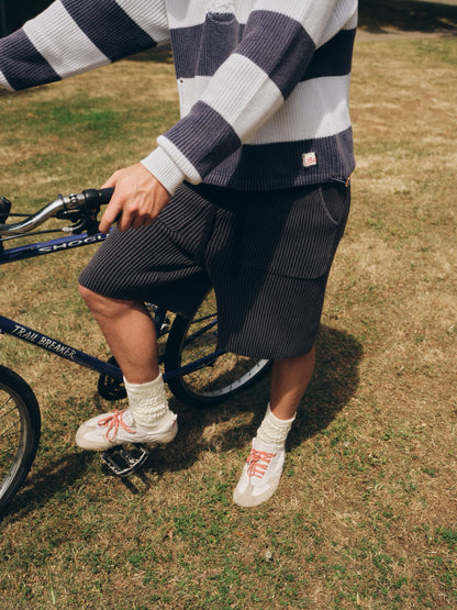 KNITTED SHORTS - BLACK